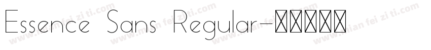 Essence Sans Regular字体转换